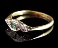 Art Deco Emerald Ring, 18ct Gold & Platinum (6 of 10) Art Deco Emerald Ring, 18ct Gold & Platinum (6 of 10)