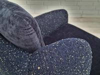 Danish Swivel Armchair with Stool, Completely Renovated-reupholstered, Furniture Wool, Retro Velor, 70s (16 of 17) Danish Swivel Armchair with Stool, Completely Renovated-reupholstered, Furniture Wool, Retro Velor, 70s (16 of 17)