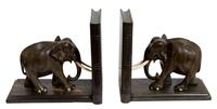 Fine Quality Pair of Edwardian Elephant Bookends (2 of 3) Fine Quality Pair of Edwardian Elephant Bookends (2 of 3)
