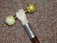 Antique hallmarked 1913 silver dress cane w/ carved fist & french porcelain yop (8 of 14) Antique hallmarked 1913 silver dress cane w/ carved fist & french porcelain yop (8 of 14)