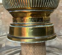 Superb Tall 19thc 'Matador' Brown Ceramic & Milky White Brass Table Oil Lamp (10 of 12) Superb Tall 19thc 'Matador' Brown Ceramic & Milky White Brass Table Oil Lamp (10 of 12)