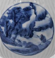 Chinese Blue & White Porcelain Ribbed Vase-19th Century (3 of 9) Chinese Blue & White Porcelain Ribbed Vase-19th Century (3 of 9)