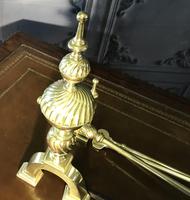 Quality Brass Andirons & Companion Set (7 of 17) Quality Brass Andirons & Companion Set (7 of 17)