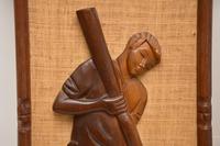 1960’s Pair of Carved Walnut Decorative Reliefs Wall Art (10 of 11) 1960’s Pair of Carved Walnut Decorative Reliefs Wall Art (10 of 11)