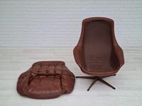 H.W.Klein, Danish swivel armchair, 70s, leather, original upholstery, very good condition (7 of 19) H.W.Klein, Danish swivel armchair, 70s, leather, original upholstery, very good condition (7 of 19)