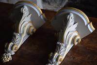 Late 19th Century Gilt and White Painted Corner Wall Brackets (3 of 10) Late 19th Century Gilt and White Painted Corner Wall Brackets (3 of 10)