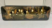 Antique Oriental Hand Painted Lacquer Glove Box c.1870 (3 of 5) Antique Oriental Hand Painted Lacquer Glove Box c.1870 (3 of 5)