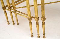 1950’s Vintage Brass & Mahogany Nest of Tables (3 of 10) 1950’s Vintage Brass & Mahogany Nest of Tables (3 of 10)