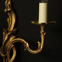 French Pair Of Gilded Bronze Antique Wall Lights (9 of 10) French Pair Of Gilded Bronze Antique Wall Lights (9 of 10)