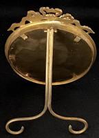 Victorian Gilt Brass Circular Easel Photo Frame. (3 of 4) Victorian Gilt Brass Circular Easel Photo Frame. (3 of 4)