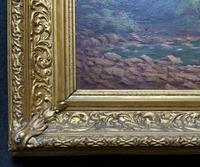 Beautiful Original 1921 Antique Riverscape Landscape Oil Painting (9 of 10) Beautiful Original 1921 Antique Riverscape Landscape Oil Painting (9 of 10)