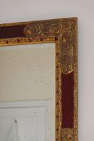 20th Century Italian parcel gilt scarlet painted wall mirror moulded frame (4 of 12) 20th Century Italian parcel gilt scarlet painted wall mirror moulded frame (4 of 12)