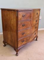 Antique Burr Walnut Shaped Front Chest of Drawers (6 of 7) Antique Burr Walnut Shaped Front Chest of Drawers (6 of 7)