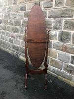 Antique Mahogany Cheval Dressing Mirror (8 of 8) Antique Mahogany Cheval Dressing Mirror (8 of 8)