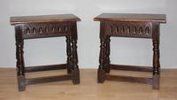 Pair of Edwardian Oak Joint Stools (4 of 6) Pair of Edwardian Oak Joint Stools (4 of 6)