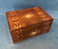 Victorian Walnut & Tunbridge Ware Jewellery Box (9 of 11) Victorian Walnut & Tunbridge Ware Jewellery Box (9 of 11)