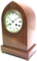 Incredible French Inlaid Lancet Mantel Clock Multi Wood Inlay 8 Day Striking Mantle Clock (6 of 10) Incredible French Inlaid Lancet Mantel Clock Multi Wood Inlay 8 Day Striking Mantle Clock (6 of 10)