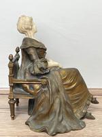 Important Art Nouveau Bronze Marble Seated Lady Sculpture By Xavier Raphanel (10 of 39) Important Art Nouveau Bronze Marble Seated Lady Sculpture By Xavier Raphanel (10 of 39)