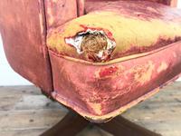 Antique Distressed Leather Swivel Armchair (6 of 8) Antique Distressed Leather Swivel Armchair (6 of 8)