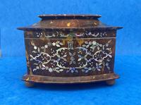 Victorian Tortoiseshell Tea Caddy with Mother of Pearl Inlay (9 of 20) Victorian Tortoiseshell Tea Caddy with Mother of Pearl Inlay (9 of 20)