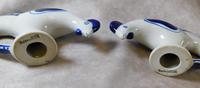 Pair of Gzhel Blue & White Porcelain "Pecking Chickens" (4 of 10) Pair of Gzhel Blue & White Porcelain "Pecking Chickens" (4 of 10)