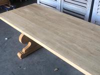 Large French Bleached Oak Trestle Farmhouse Dining Table (9 of 14) Large French Bleached Oak Trestle Farmhouse Dining Table (9 of 14)