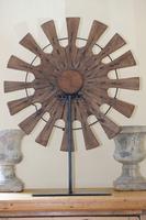 Teak & Wrought Iron fan sculpture (5 of 7) Teak & Wrought Iron fan sculpture (5 of 7)