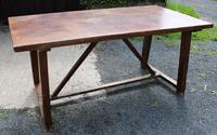 1830's Fruitwood Farmhouse Table with Stretcher (2 of 3) 1830's Fruitwood Farmhouse Table with Stretcher (2 of 3)