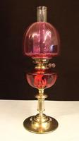 Antique Victorian Cranberry Oil Lamp (11 of 11) Antique Victorian Cranberry Oil Lamp (11 of 11)