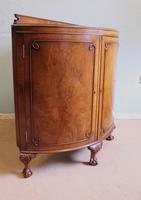 Figured Walnut Demi Lune Sideboard Side Cabinet (9 of 10) Figured Walnut Demi Lune Sideboard Side Cabinet (9 of 10)