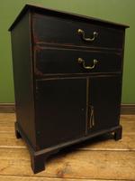 Small Antique Black Painted Cabinet with Drawers, Printer Cupboard, Gothic (14 of 17) Small Antique Black Painted Cabinet with Drawers, Printer Cupboard, Gothic (14 of 17)