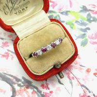 Vintage 18ct Ruby & Diamond seven stone ring ~ 40th wedding Anniversary (5 of 10) Vintage 18ct Ruby & Diamond seven stone ring ~ 40th wedding Anniversary (5 of 10)