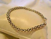 Vintage Silver 925 Popcorn Bracelet 1970s Big Shepherds Hook Clasp 7 3/4" Length (3 of 11) Vintage Silver 925 Popcorn Bracelet 1970s Big Shepherds Hook Clasp 7 3/4" Length (3 of 11)