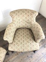 Victorian Three Piece Suite with Gold Floral Upholstery (21 of 26) Victorian Three Piece Suite with Gold Floral Upholstery (21 of 26)
