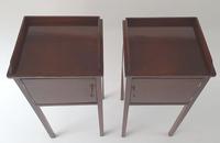 Pair of Hand Made 20th Century Mahogany Pot Cupboards (4 of 4) Pair of Hand Made 20th Century Mahogany Pot Cupboards (4 of 4)