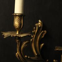 French Pair of Bronze Antique Wall Sconces (6 of 10) French Pair of Bronze Antique Wall Sconces (6 of 10)