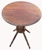Lovely Circular Walnut Arts & Crafts Wine Table (3 of 6) Lovely Circular Walnut Arts & Crafts Wine Table (3 of 6)