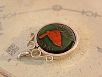 Vintage Pocket Watch Chain Silver Fob 1943 WW2 Multi Enamel Farthing Coin Fob (5 of 8) Vintage Pocket Watch Chain Silver Fob 1943 WW2 Multi Enamel Farthing Coin Fob (5 of 8)