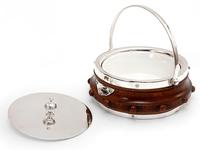 Victorian Carved Oak and Silver Plated Butter Dish with Original White China Liner (2 of 5) Victorian Carved Oak and Silver Plated Butter Dish with Original White China Liner (2 of 5)