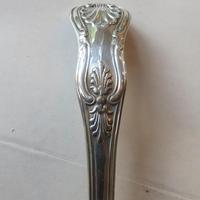 Georgian silver King's pattern caster spoon - 1832 (4 of 5)