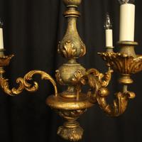 Florentine Gilded Triple Light Polychrome Chandelier (3 of 10) Florentine Gilded Triple Light Polychrome Chandelier (3 of 10)
