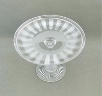 Gorgeous Victorian cut glass & frosted Tazza (3 of 4) Gorgeous Victorian cut glass & frosted Tazza (3 of 4)