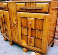 Art Deco Oak Wood Sideboard with Ball Feet (2 of 9) Art Deco Oak Wood Sideboard with Ball Feet (2 of 9)
