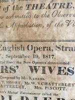 Antique Theatre Poster 1817 was the English Opera House, Now Lyceum, London Rare (3 of 7) Antique Theatre Poster 1817 was the English Opera House, Now Lyceum, London Rare (3 of 7)