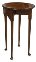 George III Style Mahogany Demi Lune Fold-over Table (5 of 7) George III Style Mahogany Demi Lune Fold-over Table (5 of 7)