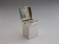 Victorian Silver Miniature Twin Pack Playing Cards Box by Henry Stewart Brown, London, 1899 (11 of 11) Victorian Silver Miniature Twin Pack Playing Cards Box by Henry Stewart Brown, London, 1899 (11 of 11)