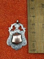 Antique Sterling Silver Hallmarked & Rose Watch Fob 1923, Herbert Bushell & Son Ltd Birmingham (3 of 4) Antique Sterling Silver Hallmarked & Rose Watch Fob 1923, Herbert Bushell & Son Ltd Birmingham (3 of 4)