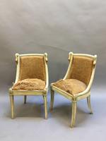Pair of Empire French Painted Chairs (4 of 10) Pair of Empire French Painted Chairs (4 of 10)