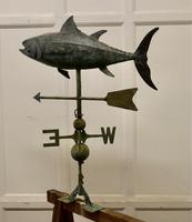Verdigris Copper Folk Art Fish Weather Vane (3 of 7) Verdigris Copper Folk Art Fish Weather Vane (3 of 7)