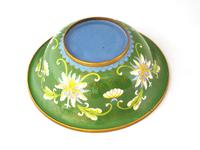 Fine Japanese Green Cloisonné Orchid Bowl (5 of 5) Fine Japanese Green Cloisonné Orchid Bowl (5 of 5)